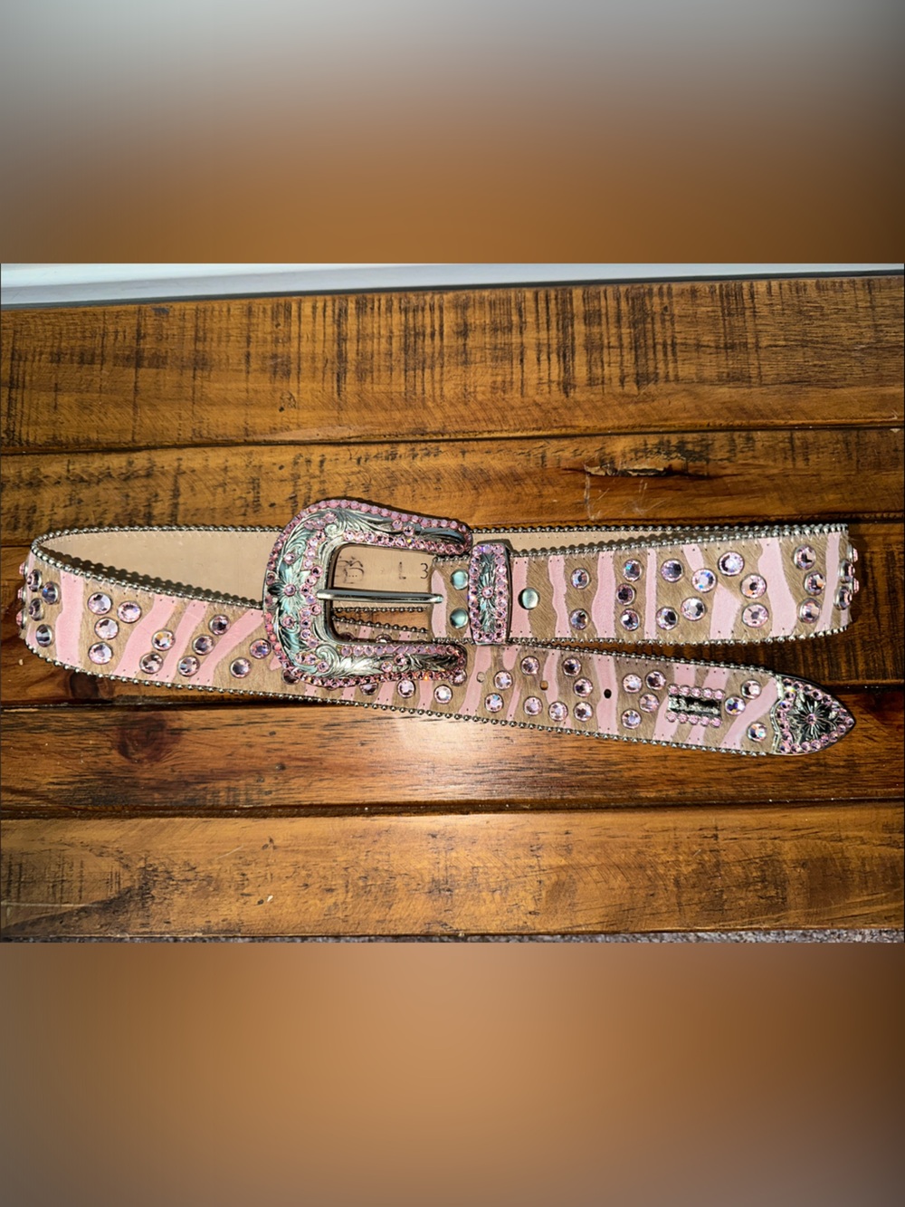 B.B. Simon Rhinestoned Belt